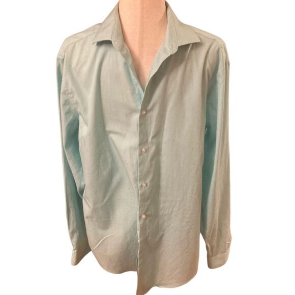 Calvin Klein Seafoam Button Down Shirt - Picture 1 of 8